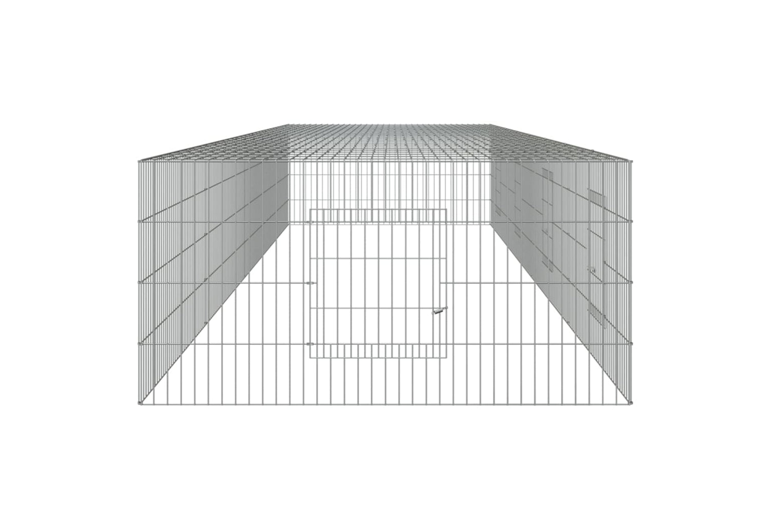 vidaXL 171565 4-panel Rabbit Cage 433x109x54cm Galvanised Iron-4