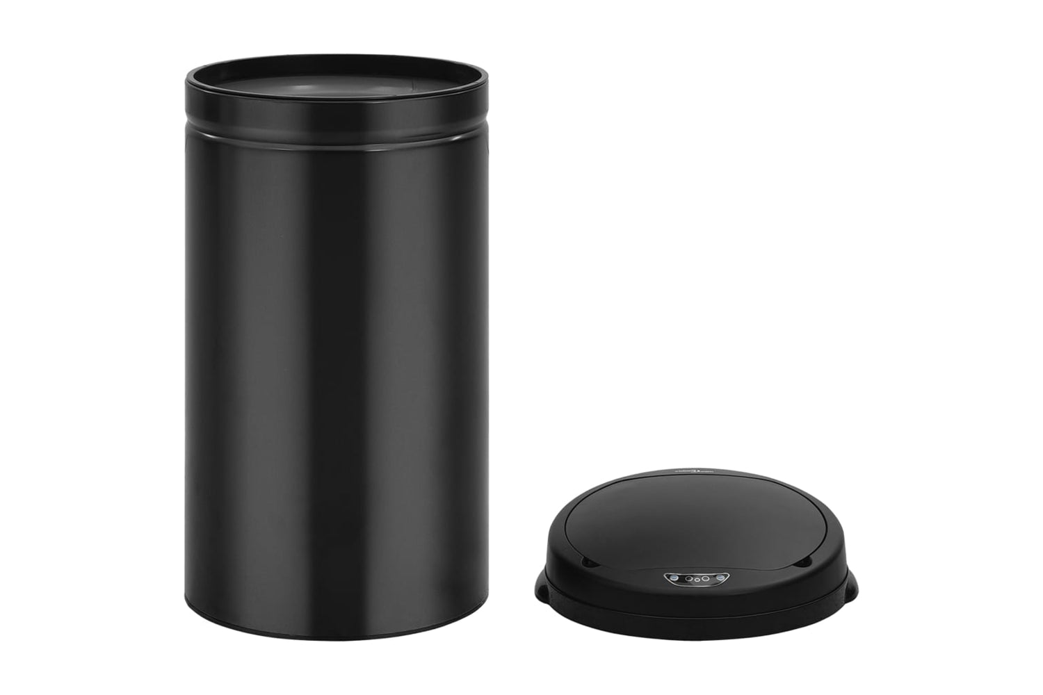 Vidaxl 322700 Automatic Sensor Dustbin 50 L Carbon Steel Black-4