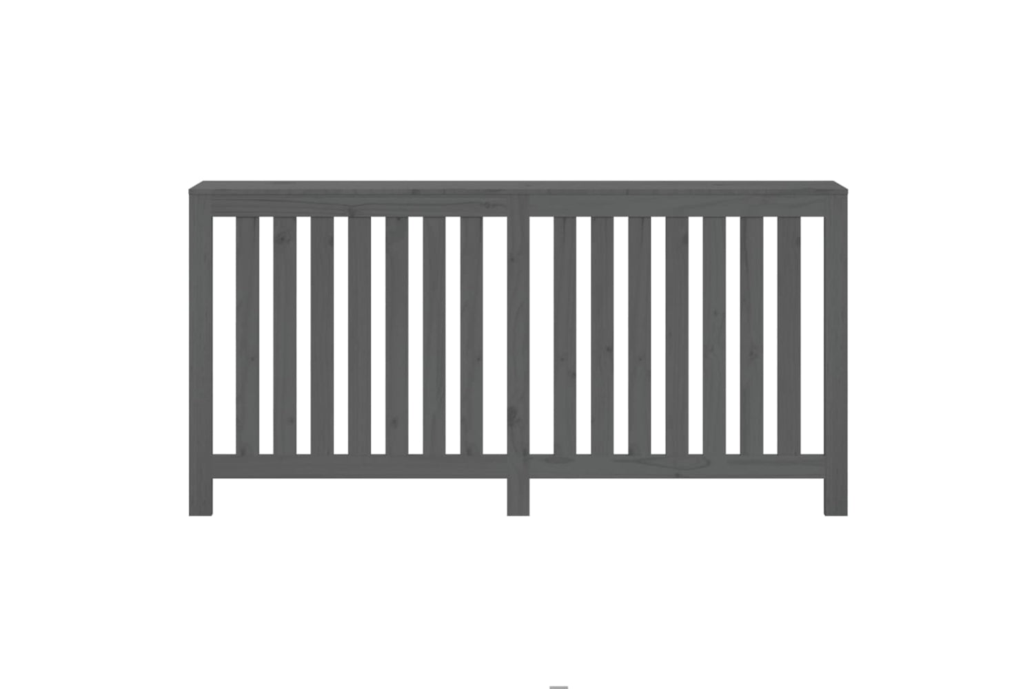 vidaXL 822583 Radiator Cover Grey 169x19x84cm Solid Wood Pine-4