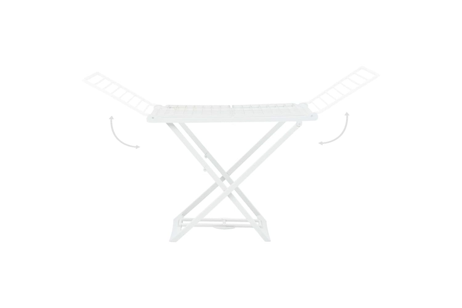 Vidaxl 48817 Folding Clothes Dry Rack White Plastic-5