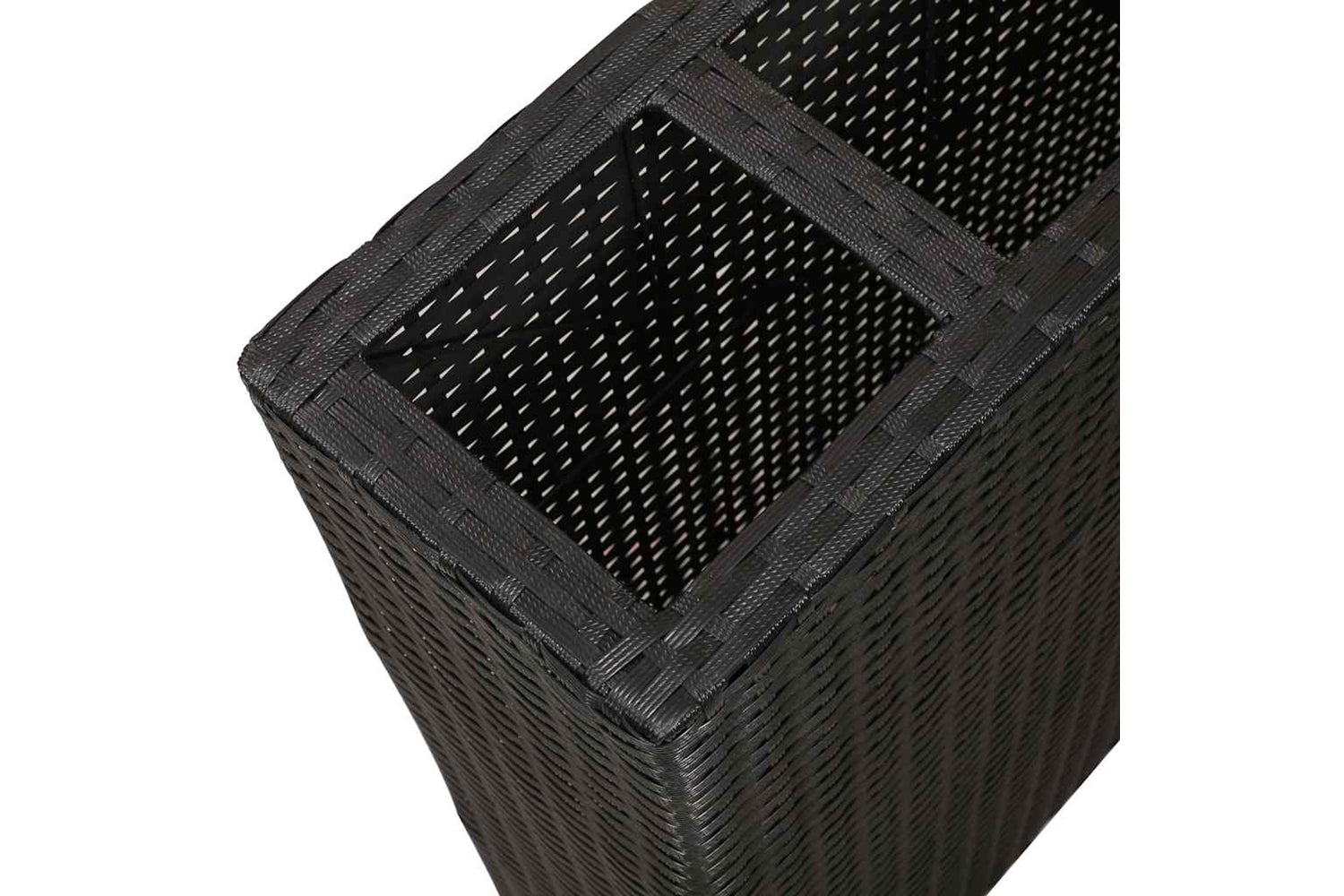 Vidaxl 279082 Garden Raised Bed With 4 Pots 2 Pcs Poly Rattan Black(2x41084)-5