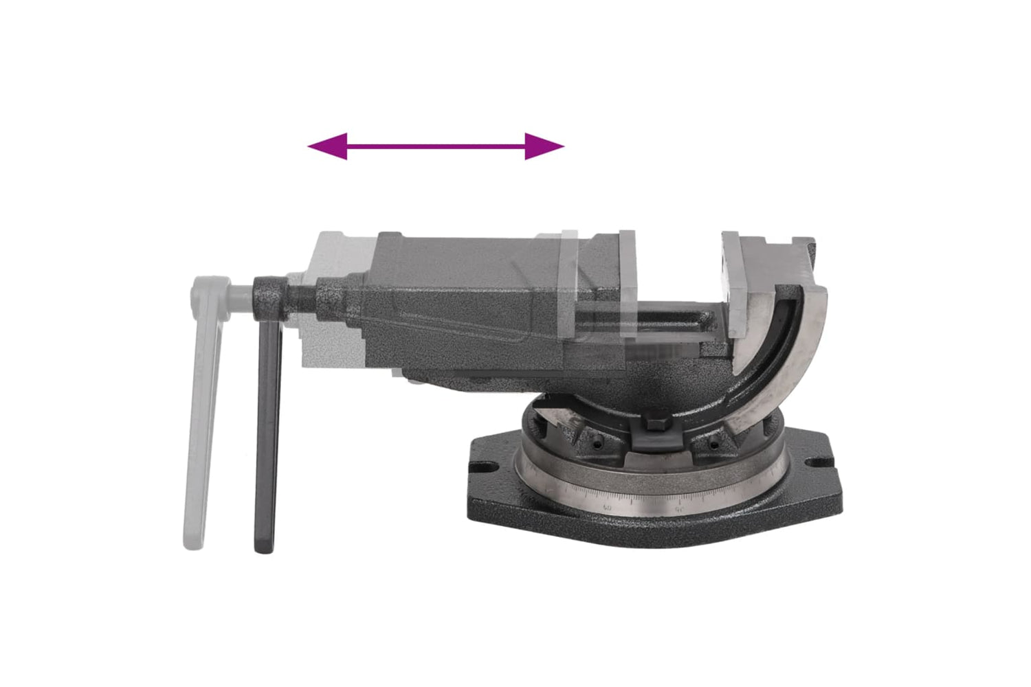 vidaXL 2-axis Tilting Vice 100mm-7