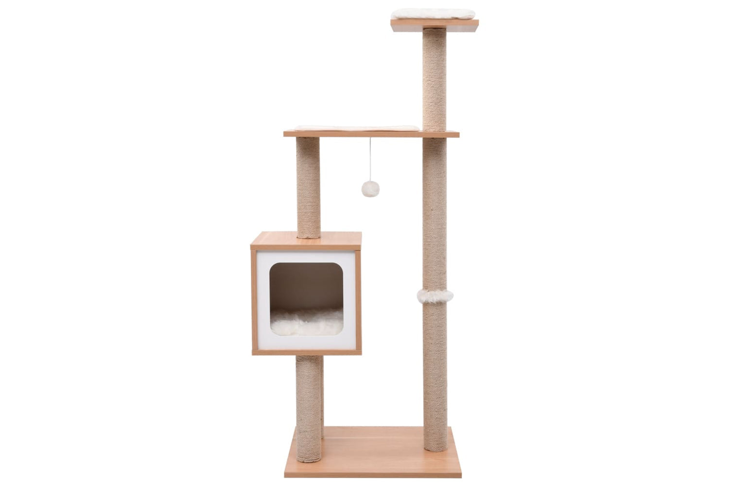 vidaXL 170919 Cat Tree With Sisal Scratching Mat 123cm-2
