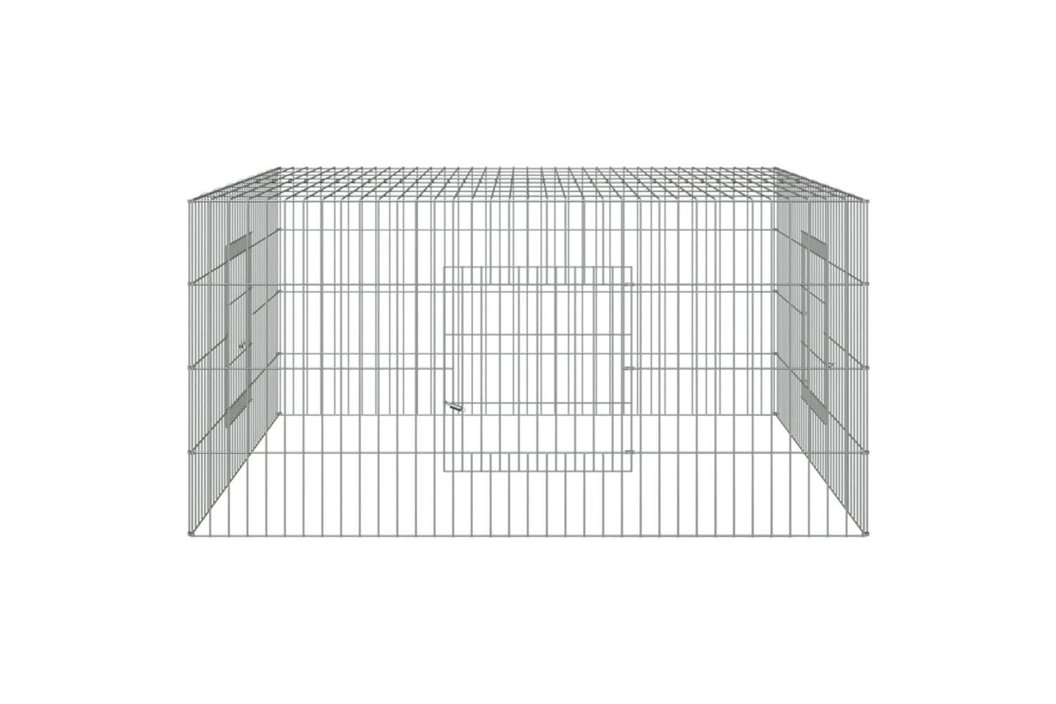 vidaXL 171562 Rabbit Cage 110x110x55cm Galvanised Iron-4