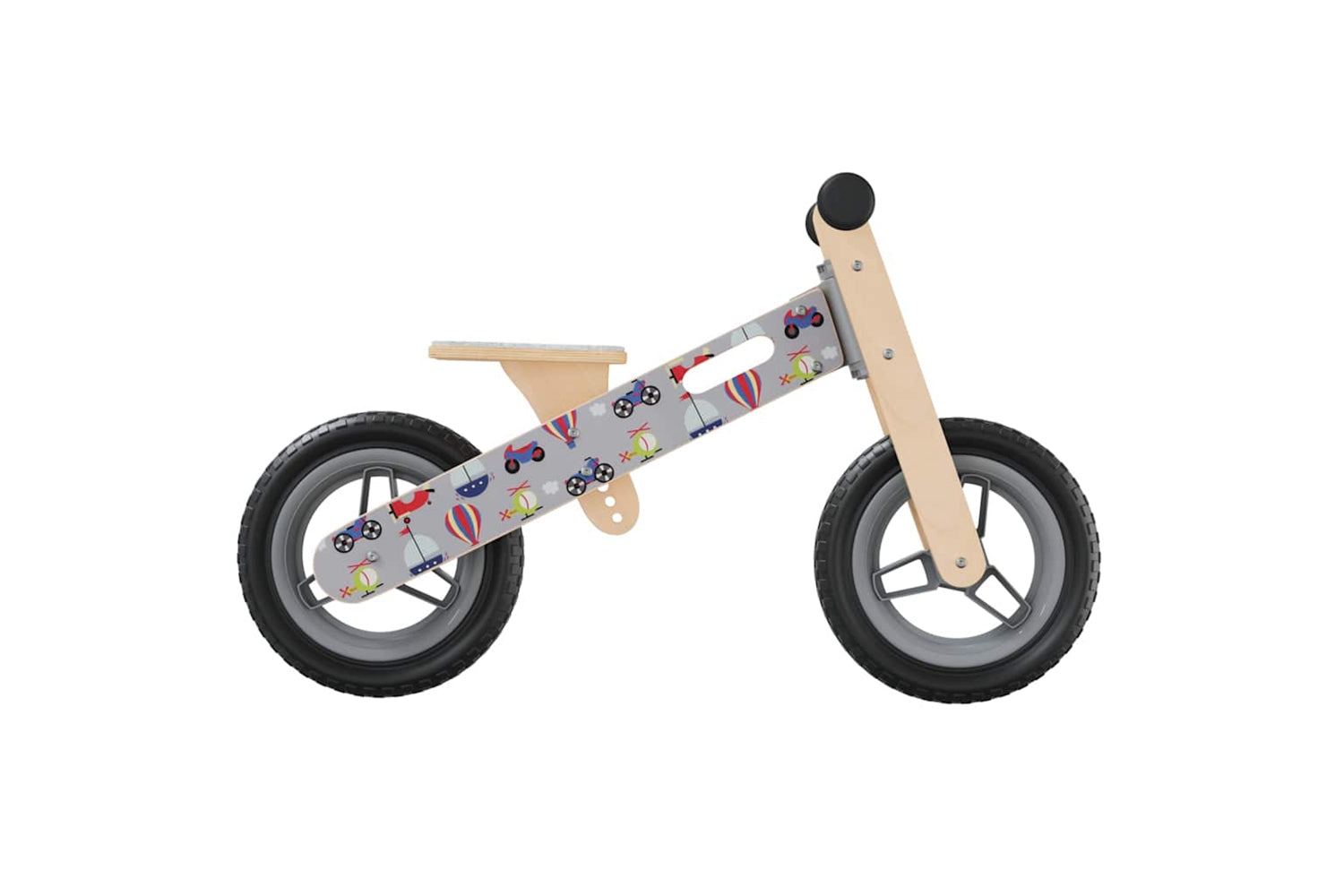 Vidaxl Balance Bike For Children Grey Printed-3