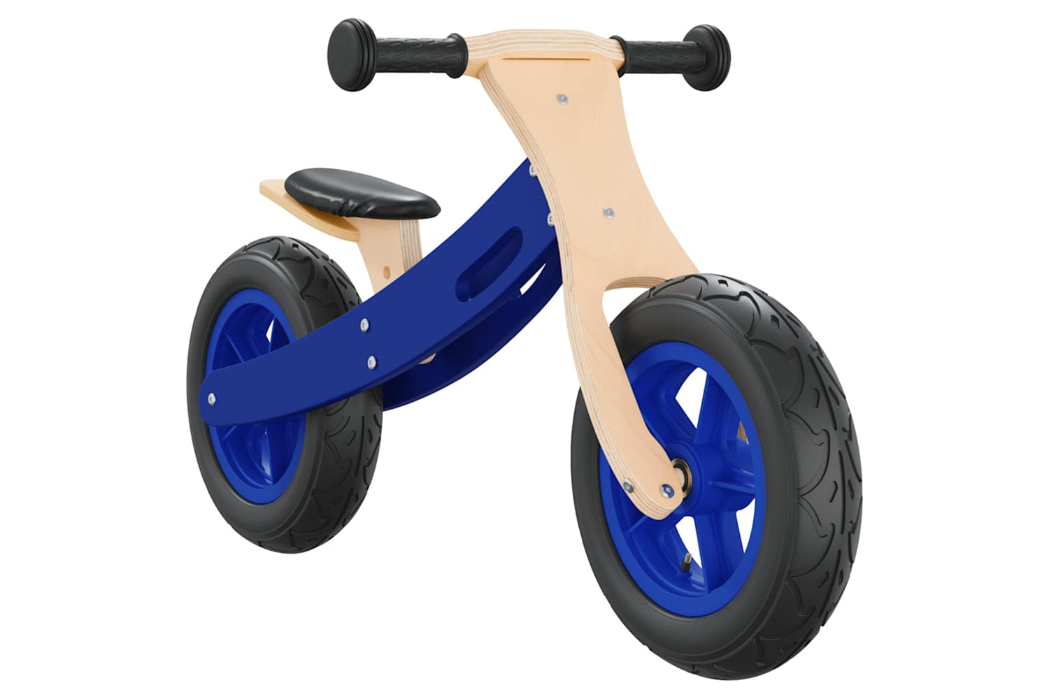 Vidaxl Balance Bike For Children With Air Tyres Blue-3