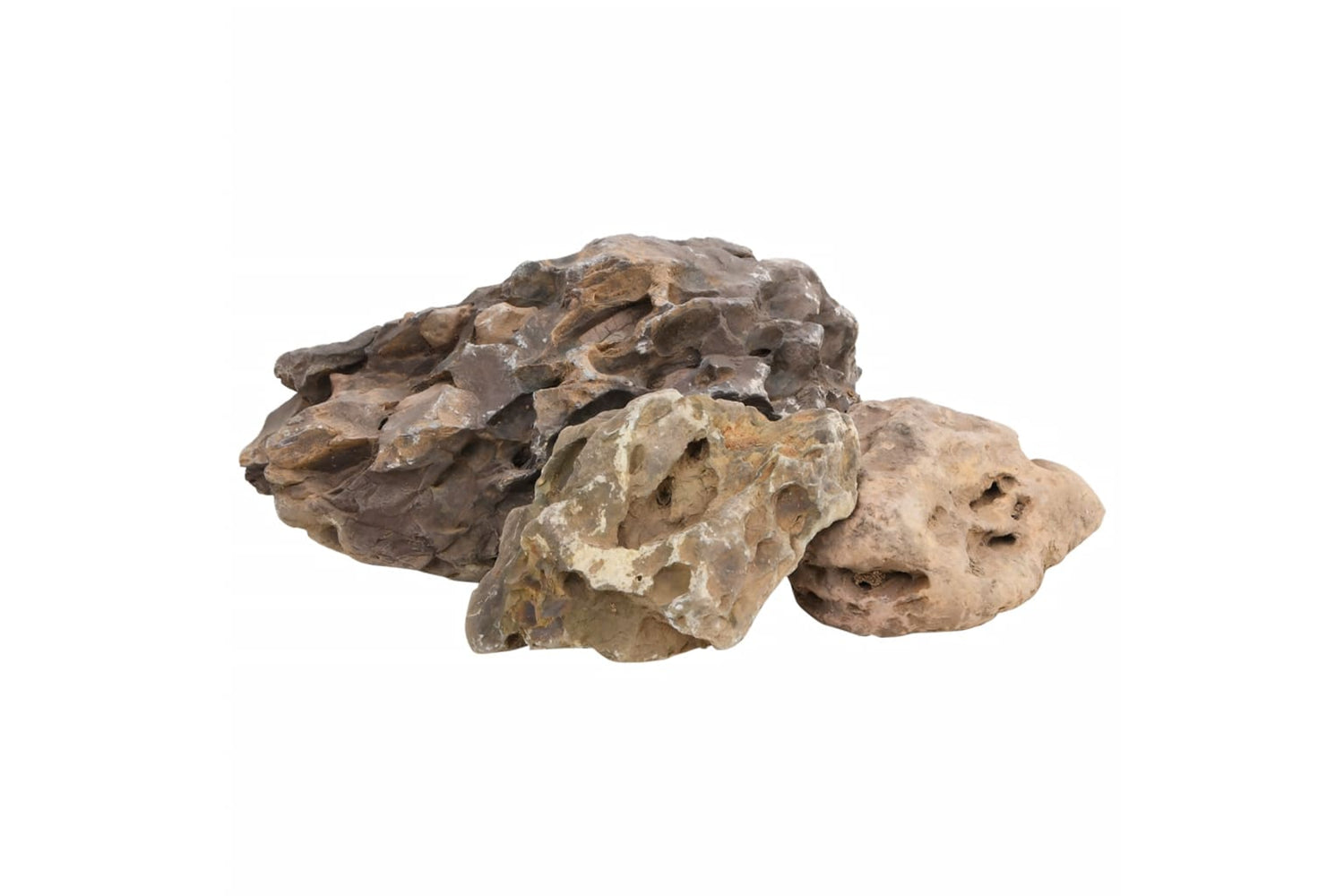 vidaXL 3217168 Dragon Stones 10 Kg Grey 10-40cm-2