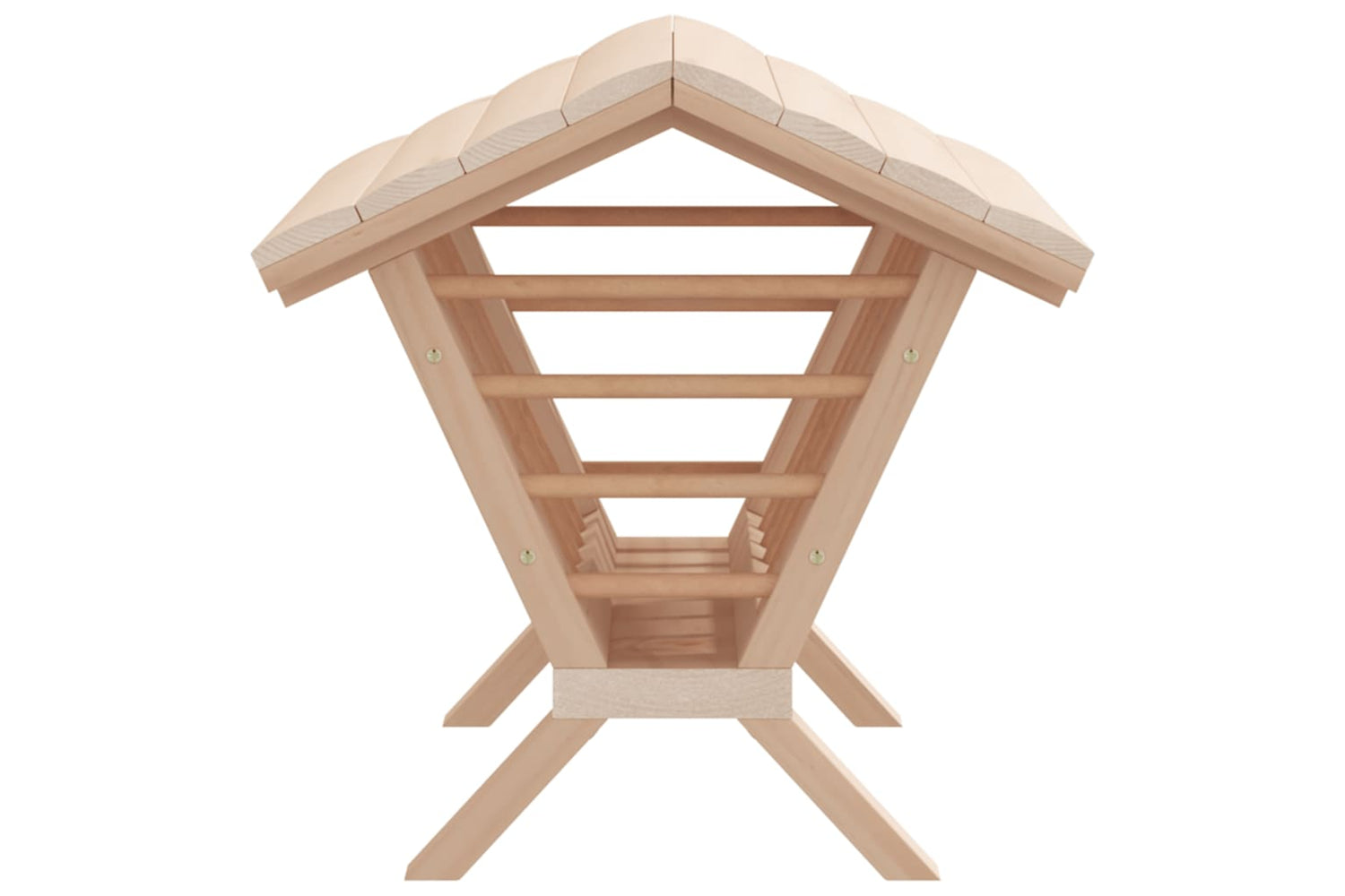 vidaXL 172425 Rabbit Hay Feeder 44x33x33cm Solid Wood Fir-4