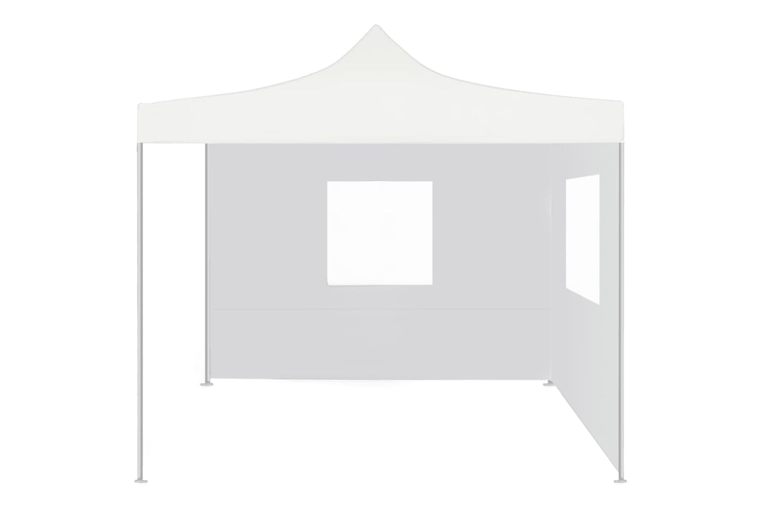 Vidaxl 48862 Professional Folding Party Tent With 2 Sidewalls 3x3 M Steel White-2