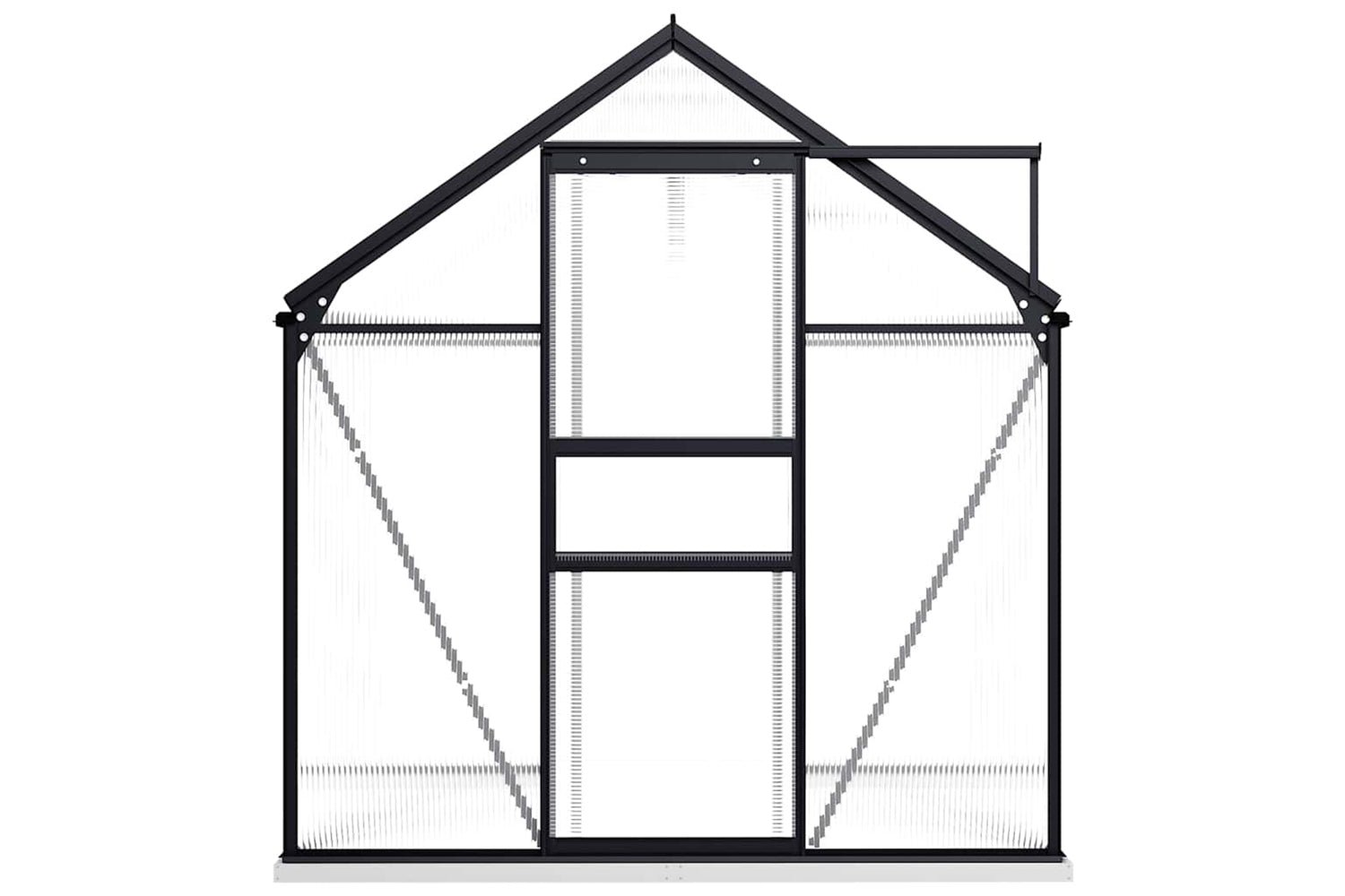 Vidaxl 48215 Greenhouse With Base Frame Anthracite Aluminium 3.61 Mâ²-2