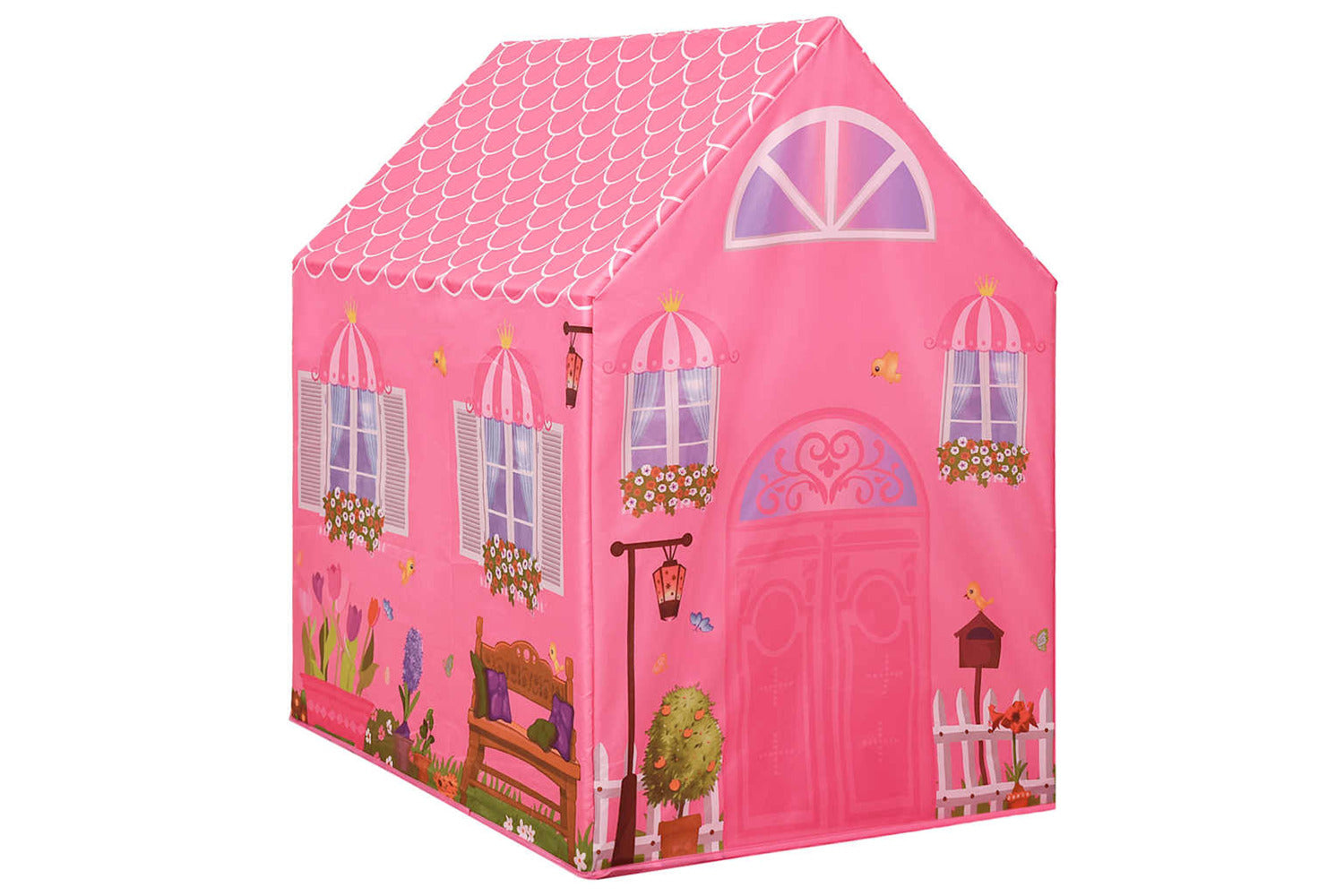 Vidaxl Children Play Tent Pink 69x94x104 Cm-5