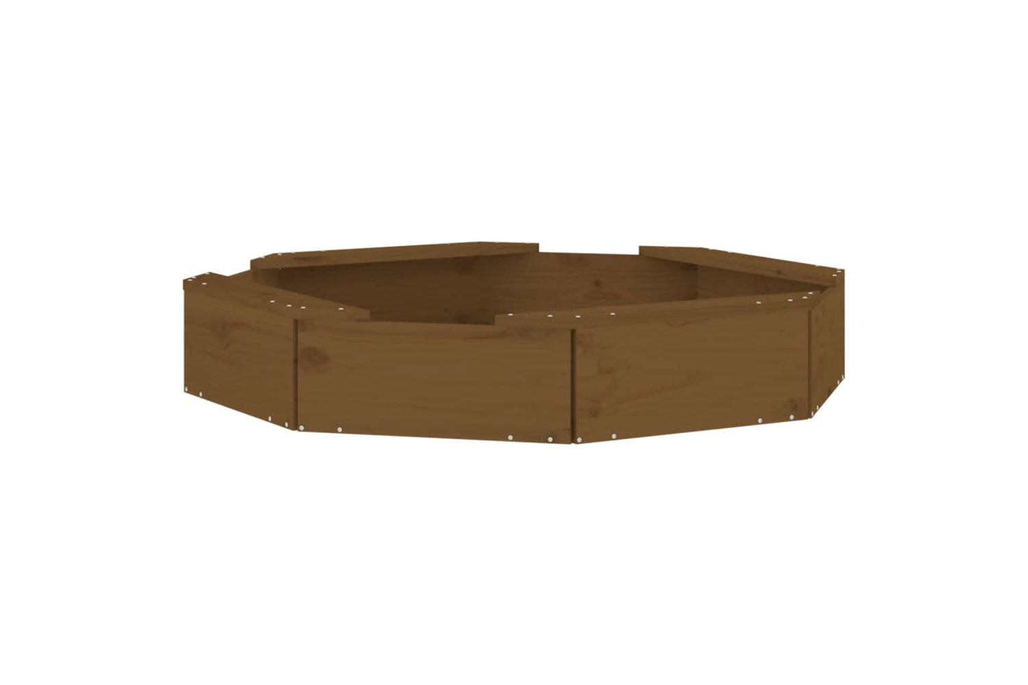 vidaXL 825012 Sandbox With Seats Honey Brown Octagon Solid Wood Pine-5