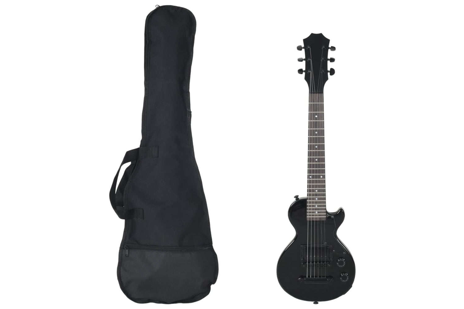 vidaXL 70196 Electric Guitar For Kids With Bag Black 3/4 30