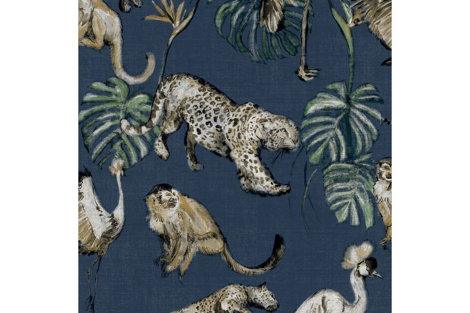 Noordwand 431339 Zero Wallpaper Exotic Animals Blue