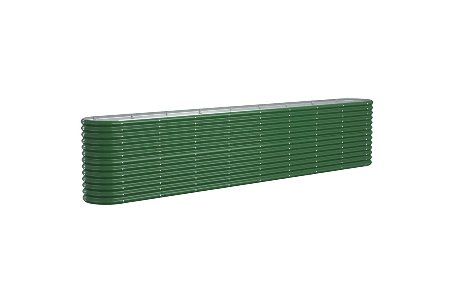 vidaXL 318908 Garden Raised Bed Powder-coated Steel 332x40x68cm Green