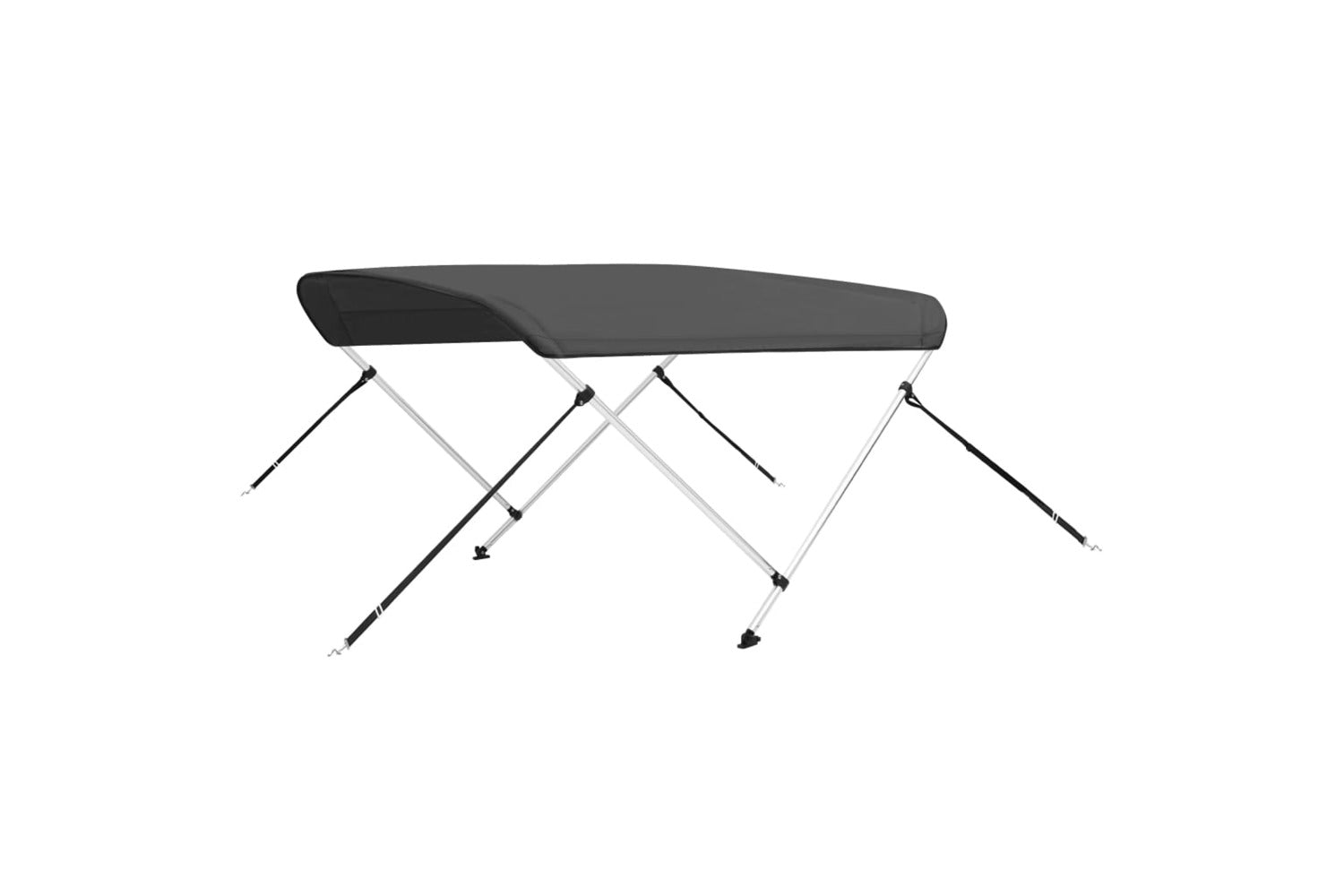 vidaXL 93131 2 Bow Bimini Top Anthracite 180x150x110cm-2