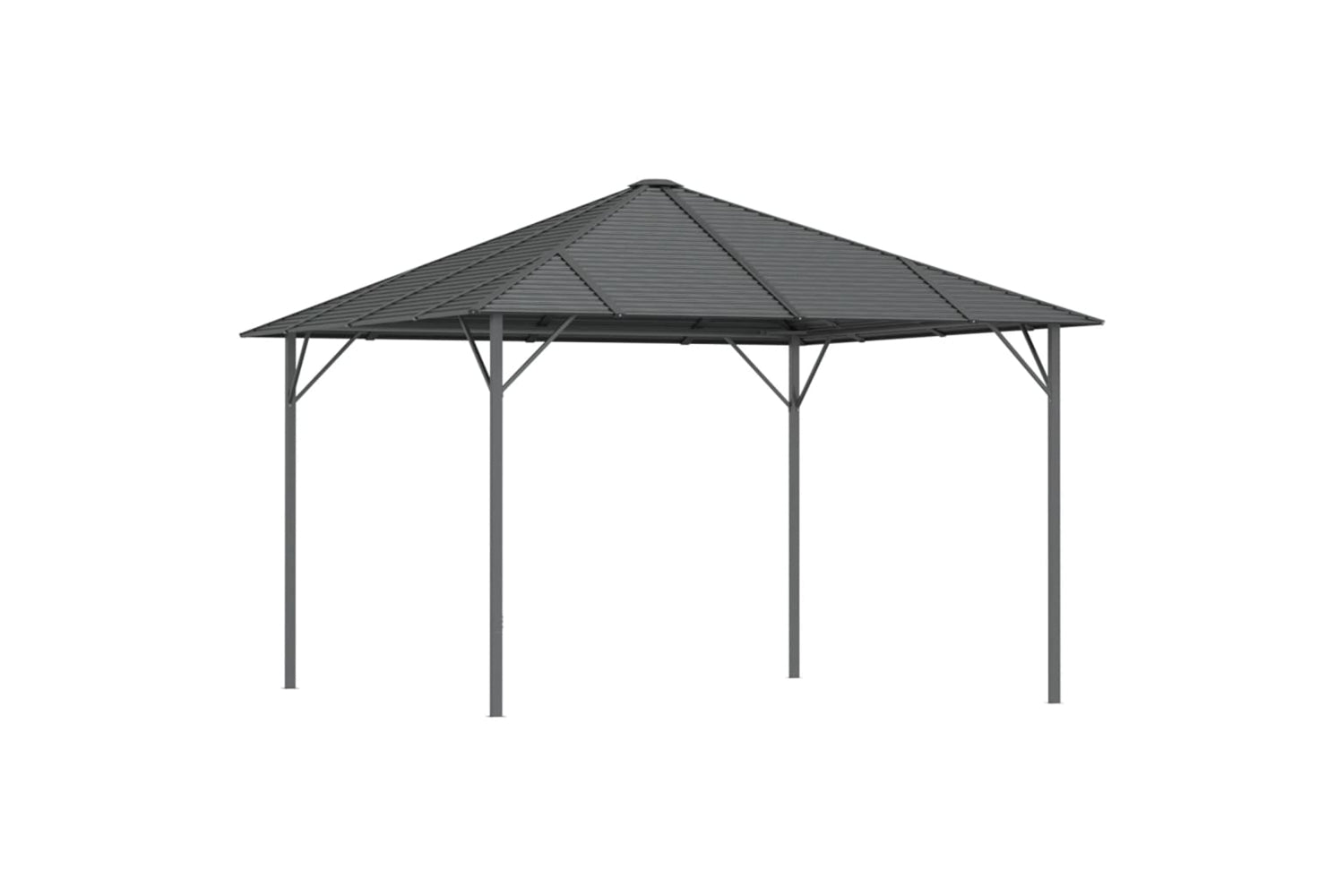 Vidaxl 315247 Gazebo With Roof 3x3 M Anthracite