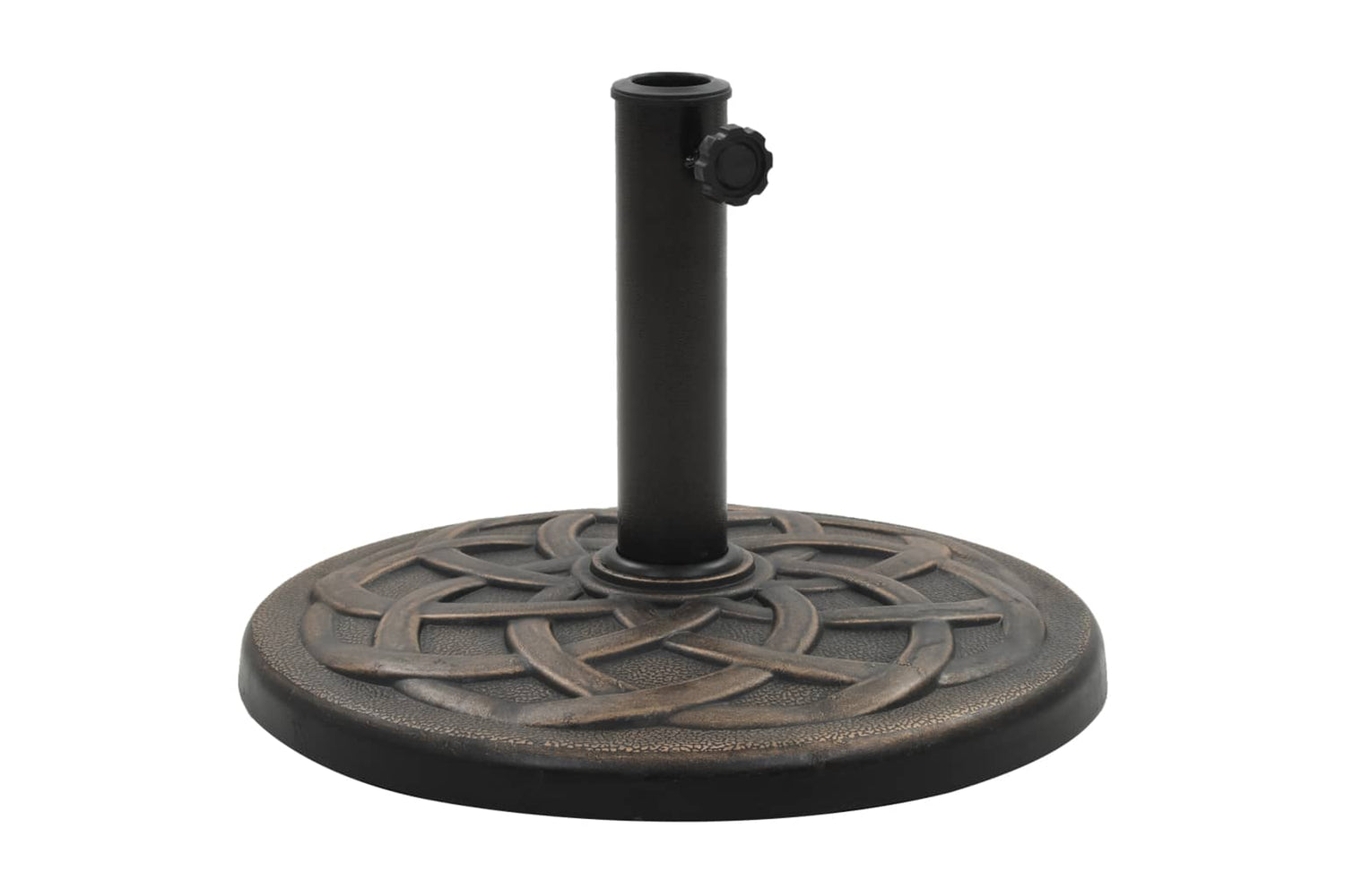 Vidaxl 45202 Parasol Base Round Polyresin 19 Kg Bronze