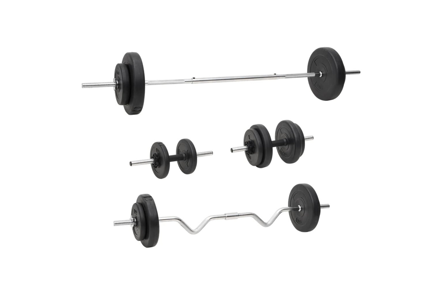 Vidaxl 3145028 Barbell And Dumbbell Plates 60 Kg-2