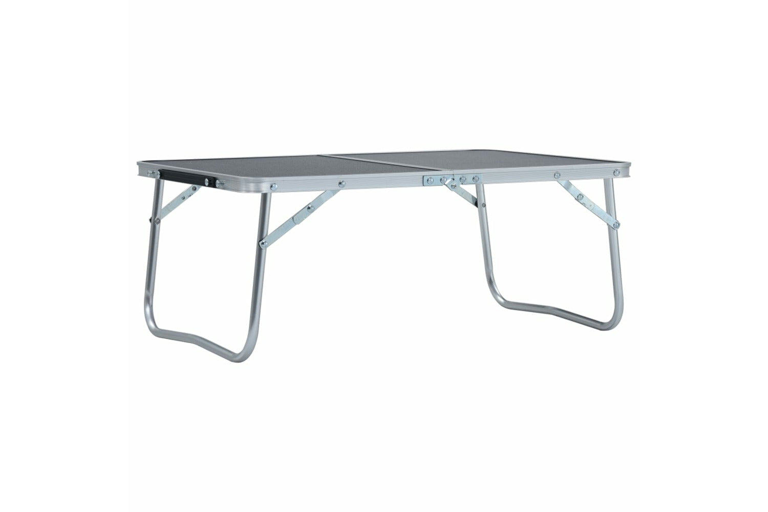 vidaXL 48187 Folding Camping Table Grey Aluminium 60x40cm-2