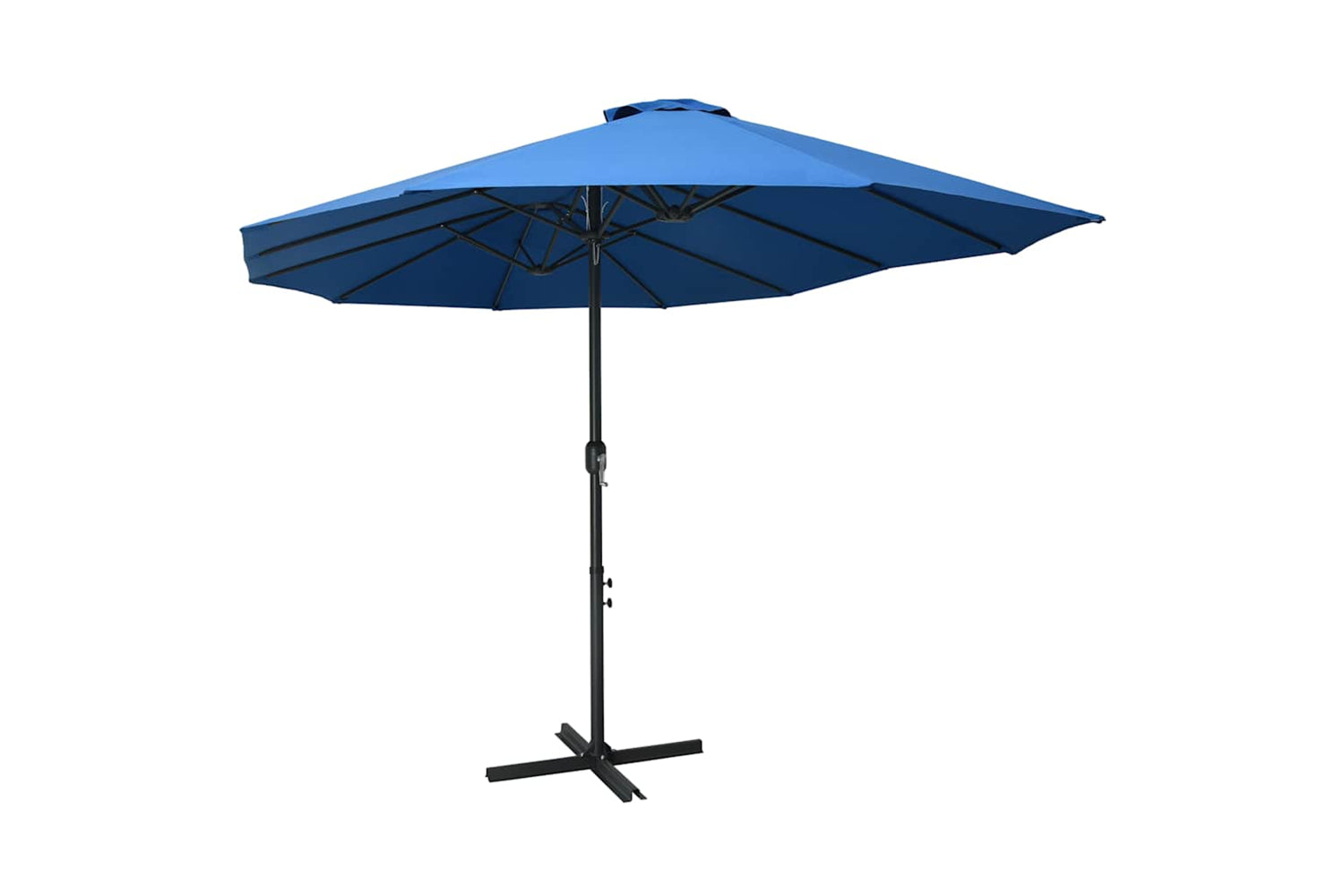 vidaXL 47303 Outdoor Parasol With Aluminium Pole 460x270cm Blue