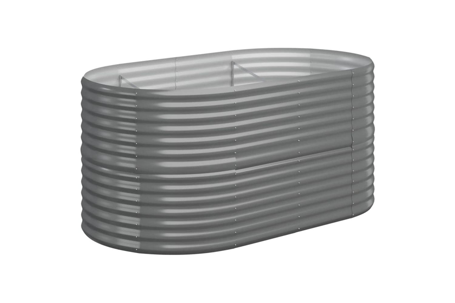 vidaXL 318949 Garden Raised Bed Powder-coated Steel 152x80x68cm Grey