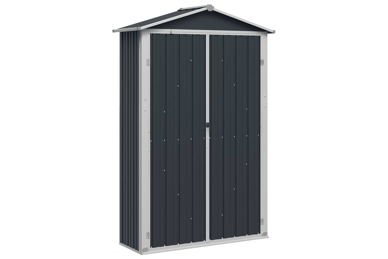 Vidaxl 46303 Garden Shed Anthracite 107.5x46x183 Cm Galvanised Steel