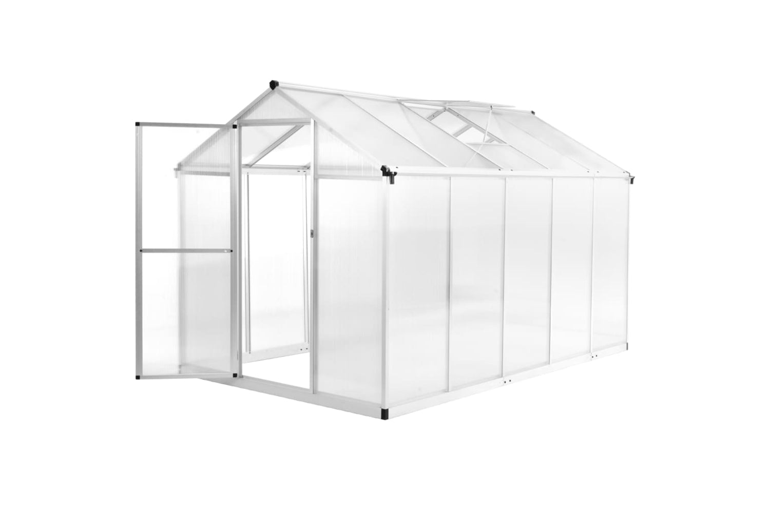 Vidaxl Greenhouse Aluminium 302x190x195 Cm 11.19 MÂ³
