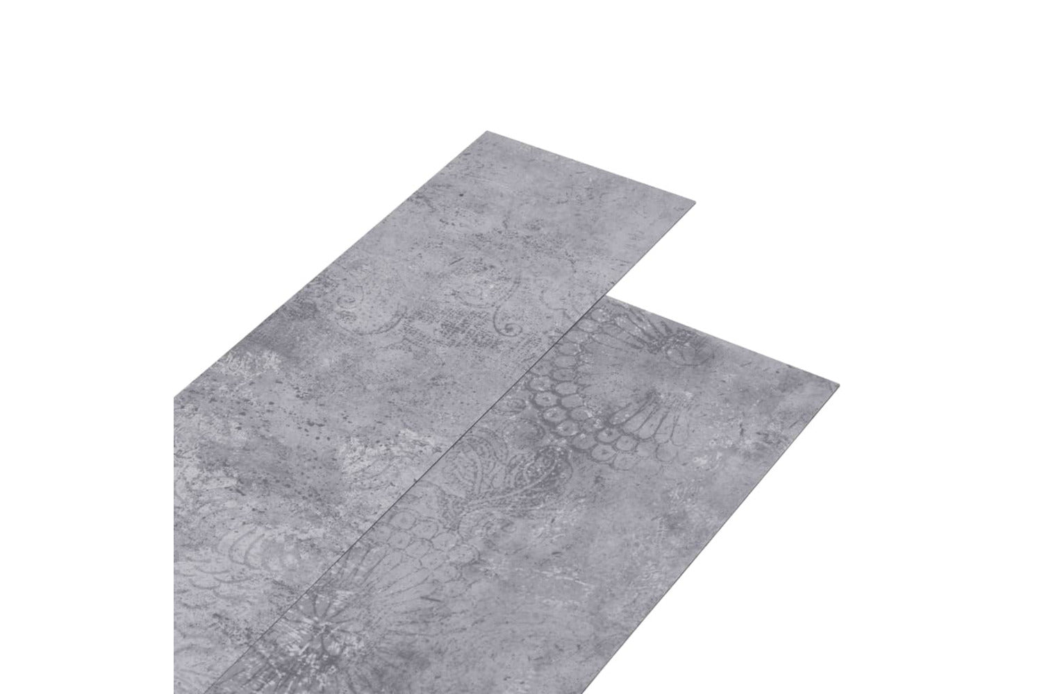 Vidaxl Pvc Flooring Planks 5.02 MÂ² 2 Mm Self-adhesive Cement Grey-2