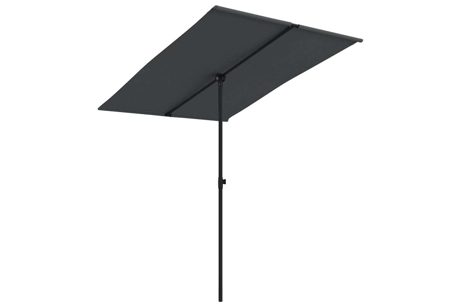 Vidaxl 47342 Outdoor Parasol With Aluminium Pole 2x1.5 M Black