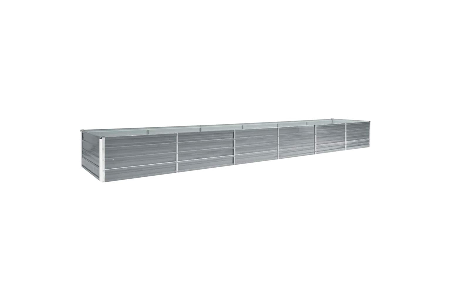 vidaXL 47064 Garden Raised Bed Galvanised Steel 480x80x45cm Grey