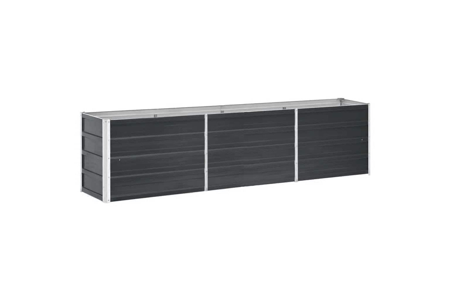vidaXL 47047 Garden Raised Bed Galvanised Steel 240x40x45cm Anthracite