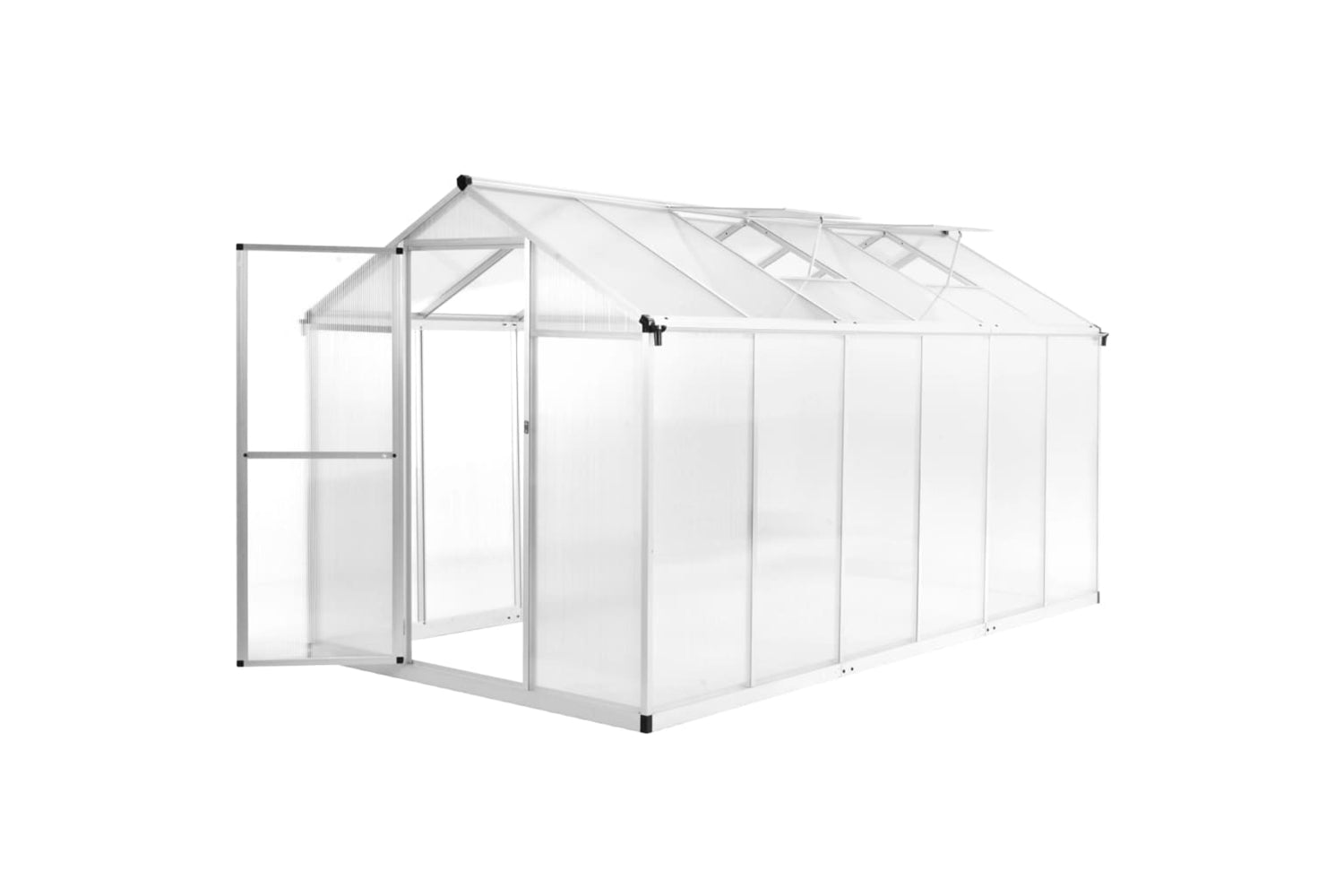 Vidaxl Greenhouse Aluminium 362x190x195 Cm 13.41 MÂ³