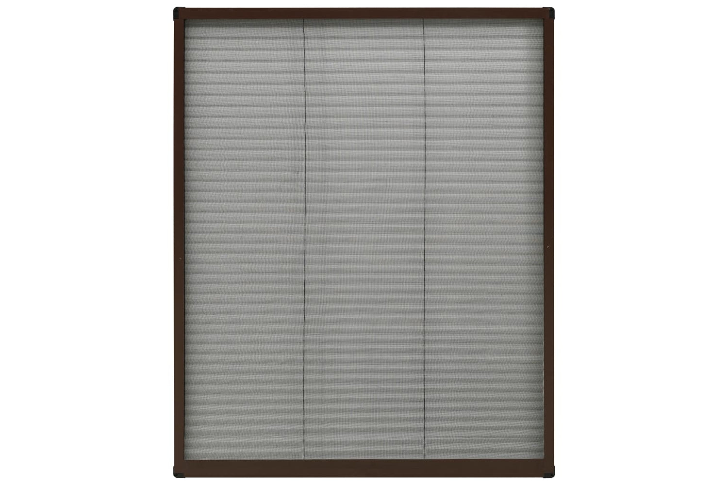 vidaXL 148654 Plisse Insect Screen For Windows Aluminium Brown 80x100cm