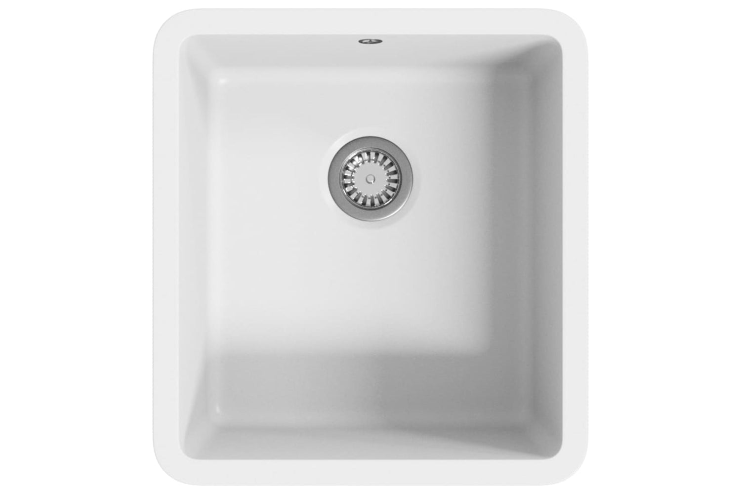 Vidaxl Granite Kitchen Sink Single Basin White