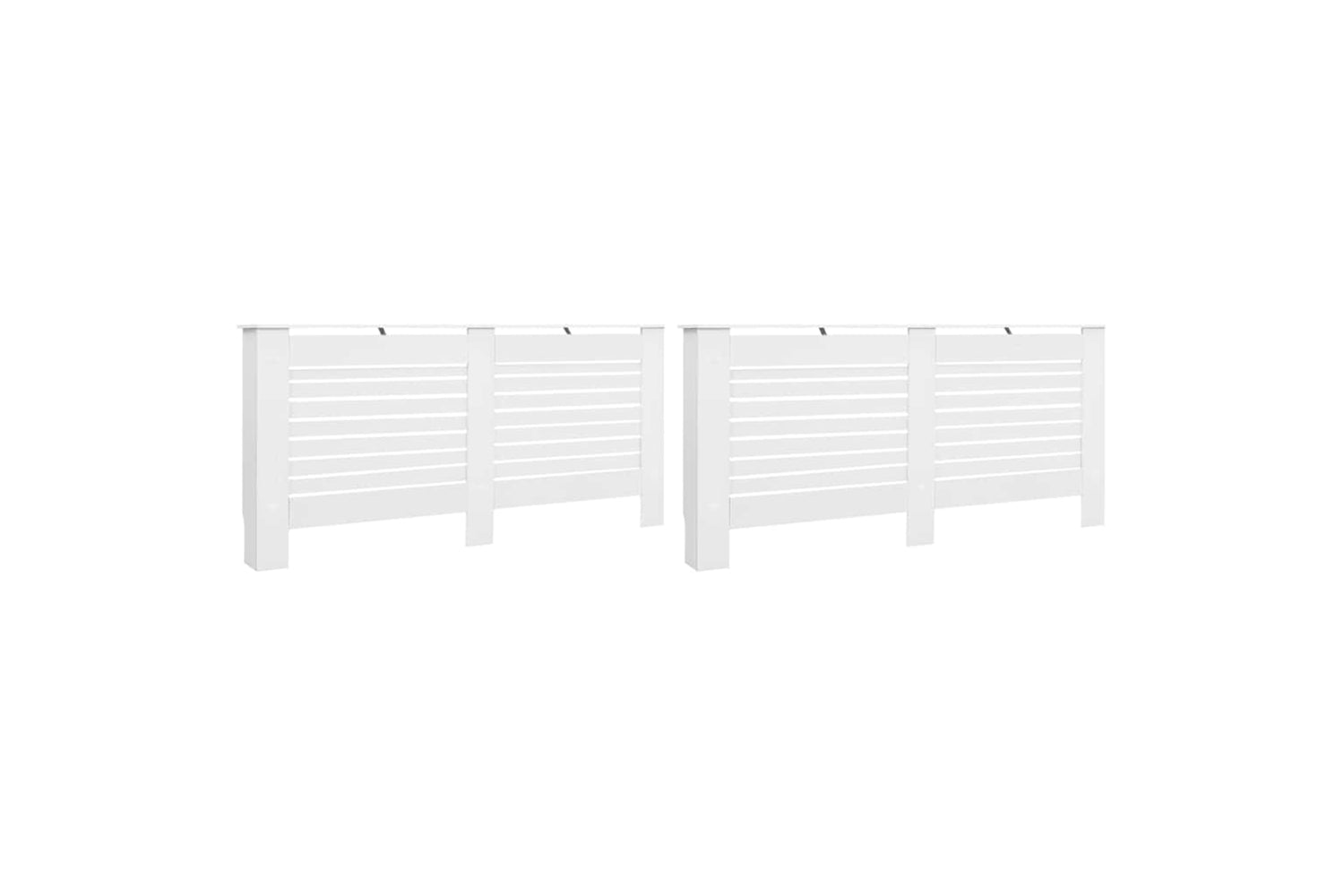 vidaXL 3051376 Radiator Covers 2 Pcs White 172x19x81.5cm Mdf