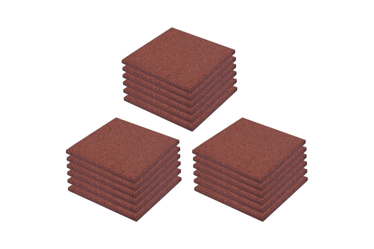 vidaXL 276271 Fall Protection Tiles 18 Pcs Rubber 50x50x3cm-2