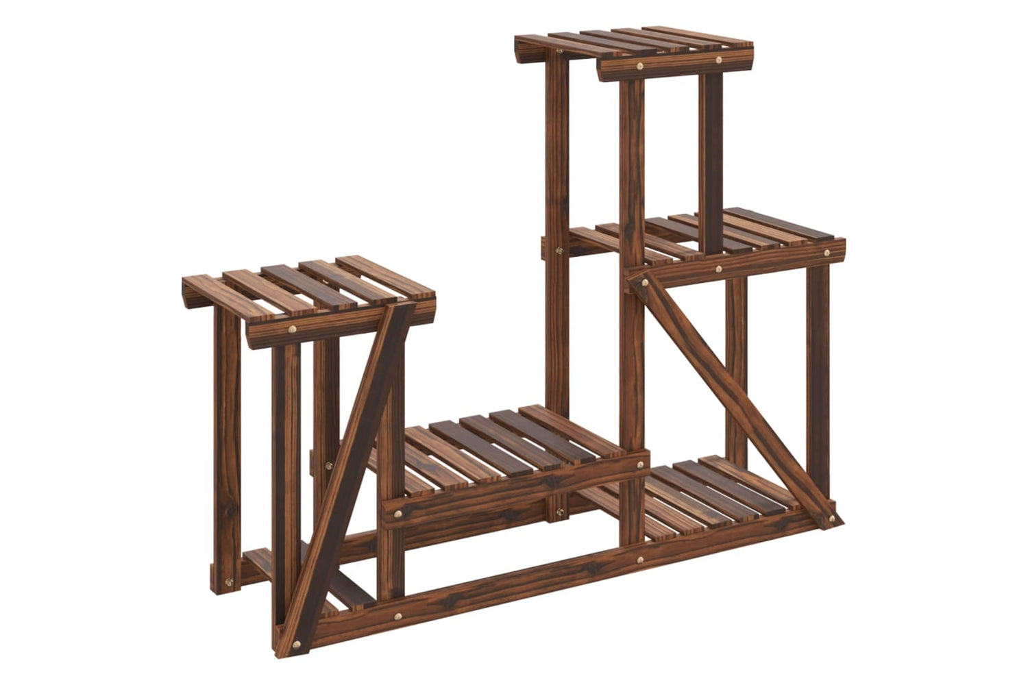 vidaXL 362875 Flower Stand 90x25x73.5cm Solid Wood Fir