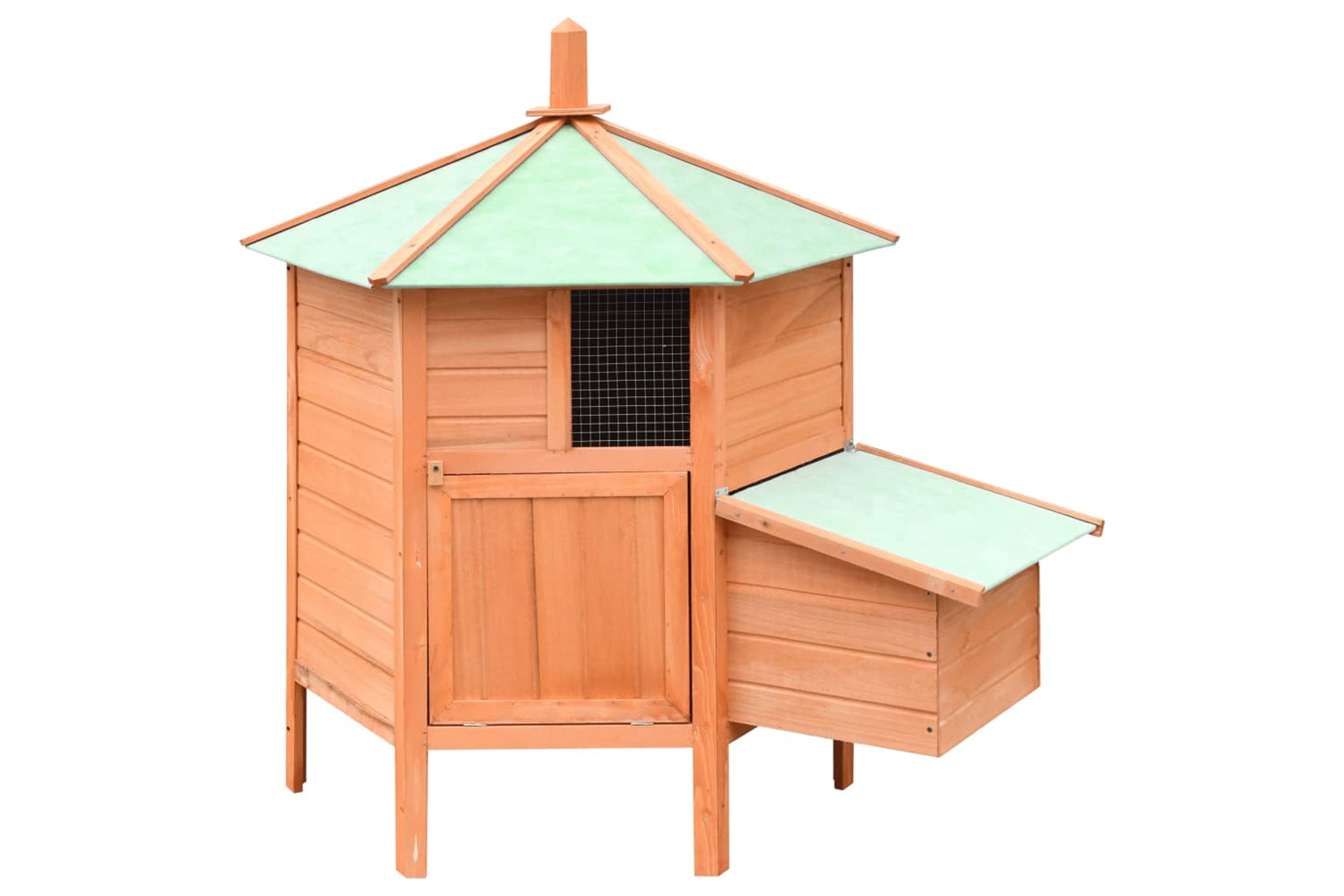 vidaXL 170645 Chicken Cage Solid Pine & Fir Wood 126x117x125cm