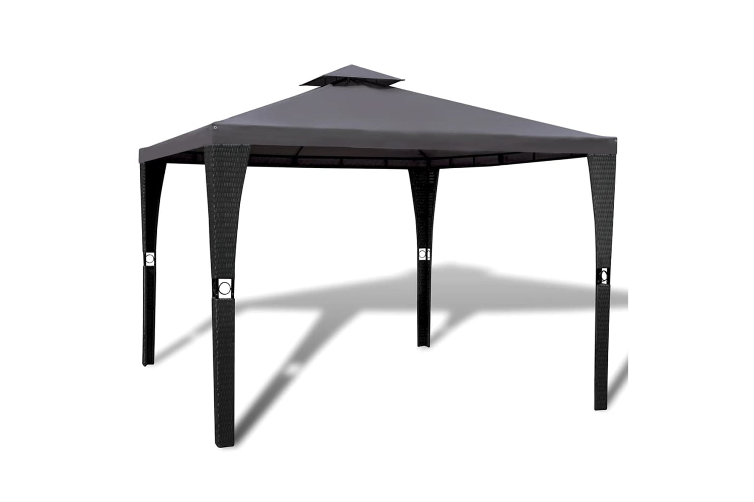 Vidaxl 41451 Gazebo With Roof 3x3 M Dark Grey