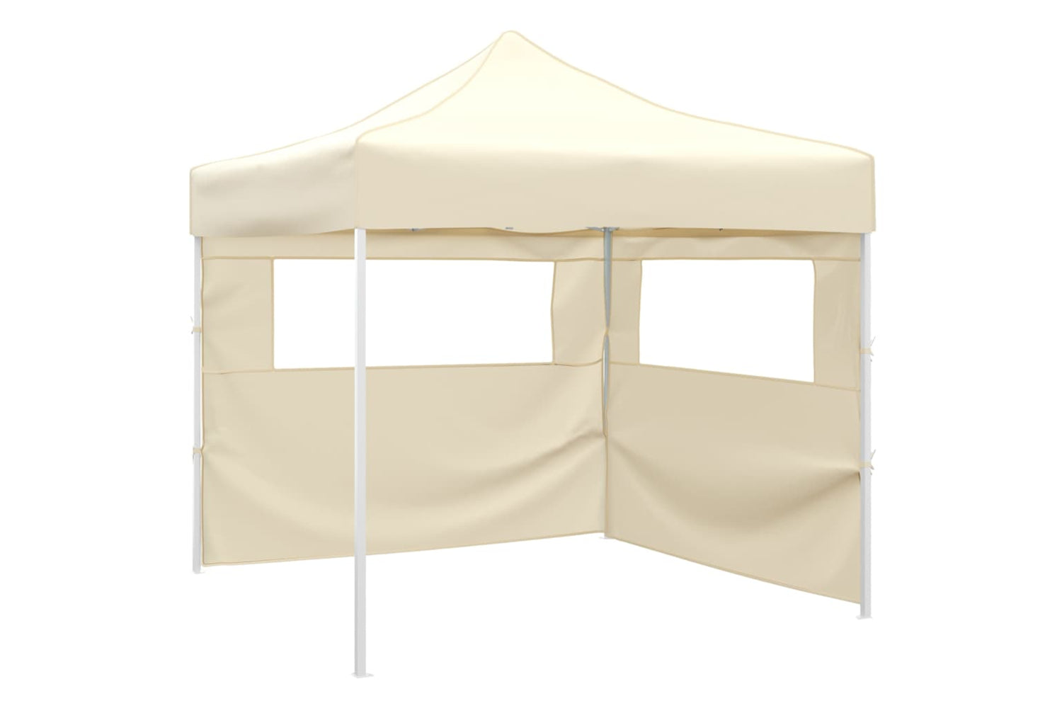 Vidaxl Foldable Tent With 2 Walls 3x3 M Cream
