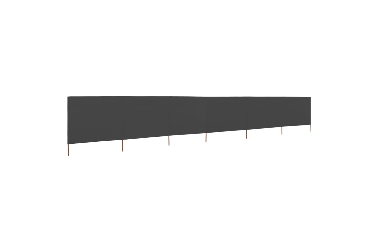 vidaXL 44545 6-panel Wind Screen Fabric 800x80cm Grey