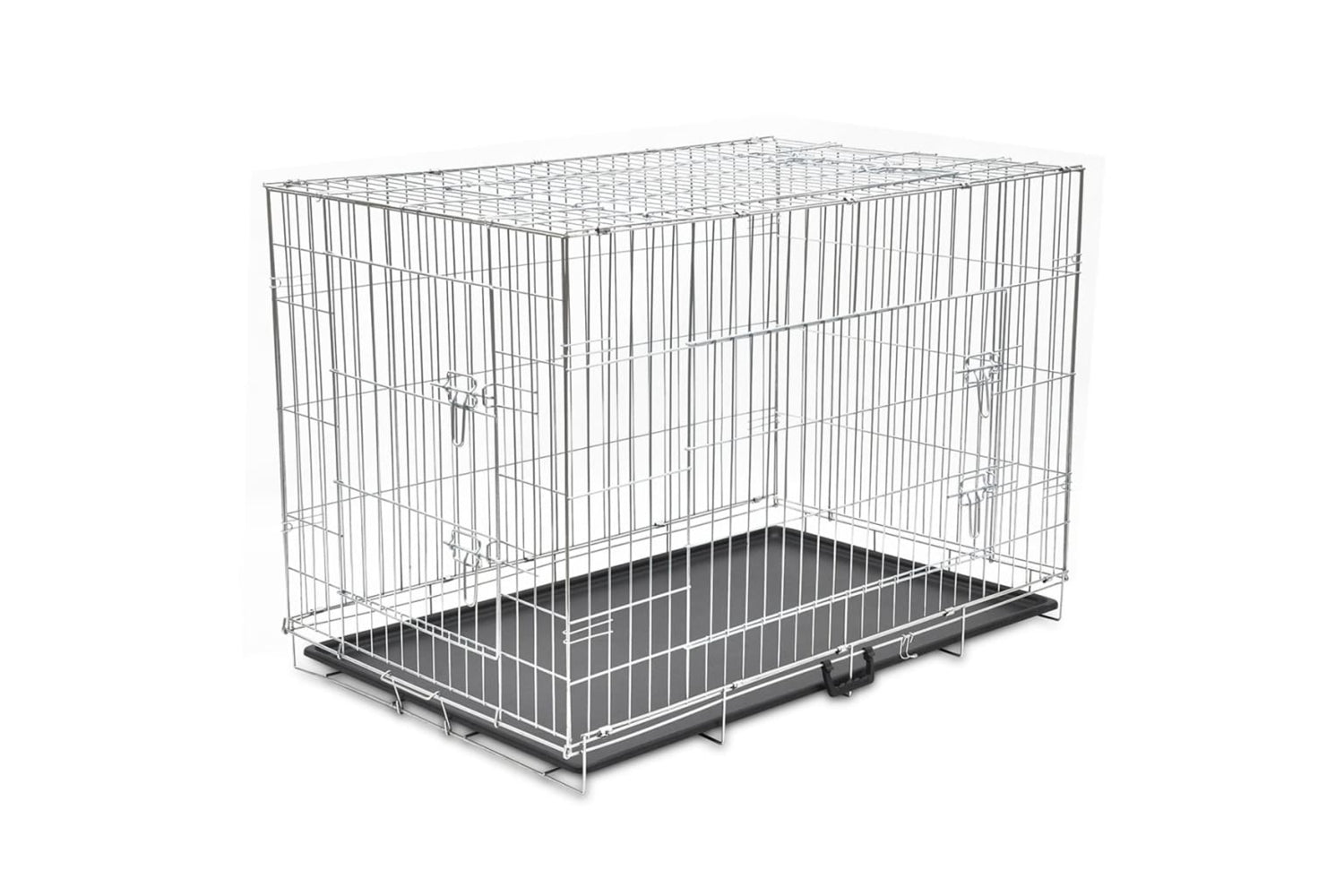Vidaxl 170219 Foldable Metal Dog Bench Xxl