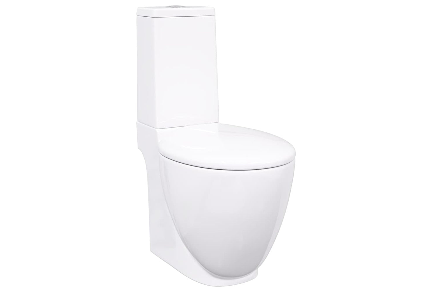 Vidaxl 240376 Ceramic Toilet Back Water Flow White
