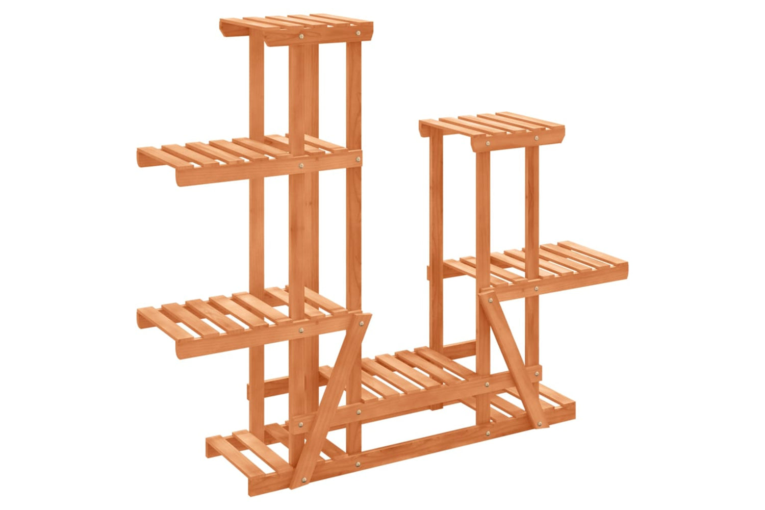 vidaXL 362862 Flower Stand 95x25x96cm Solid Wood Fir