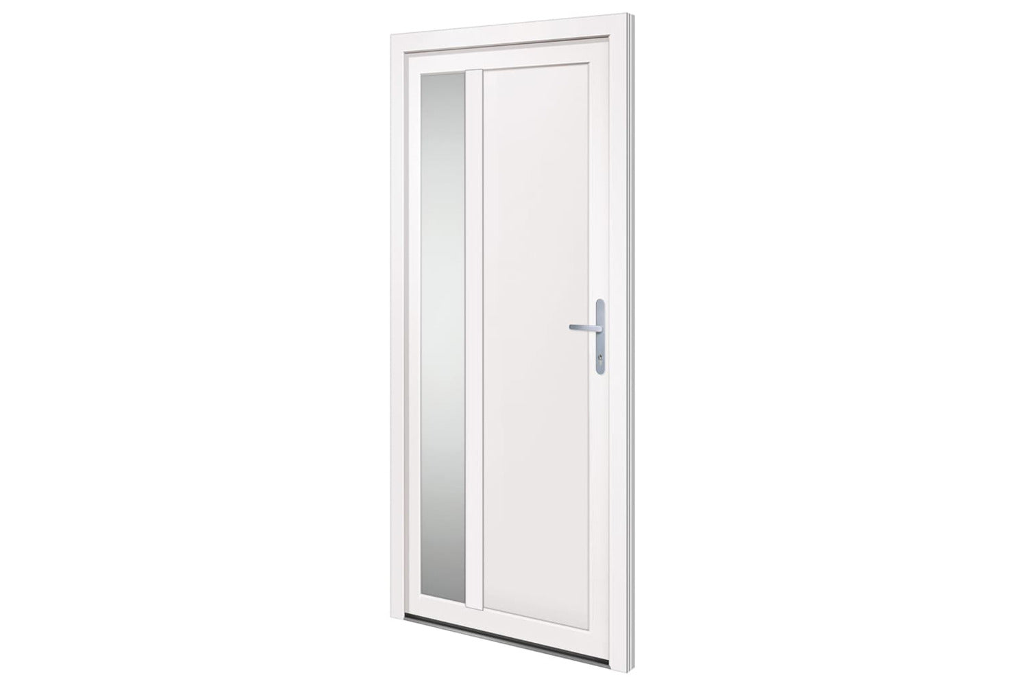 vidaXL 3157098 Front Door White 98x208cm Pvc-2