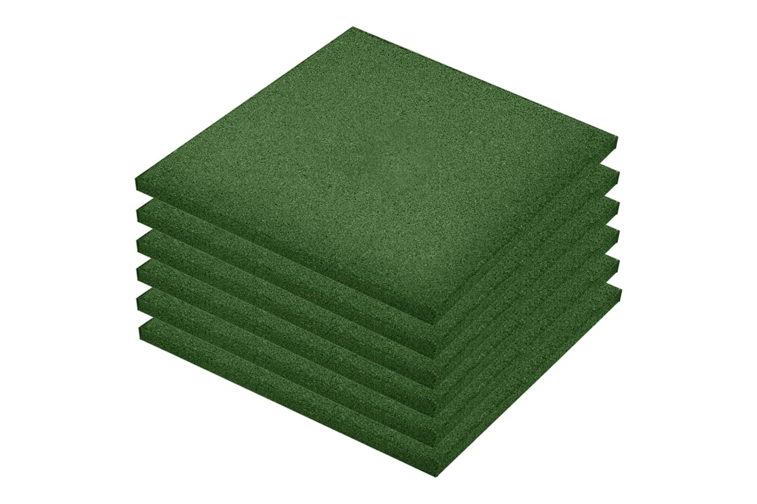 vidaXL 92321 Fall Protection Tiles 6 Pcs Rubber 50x50x3cm G-2