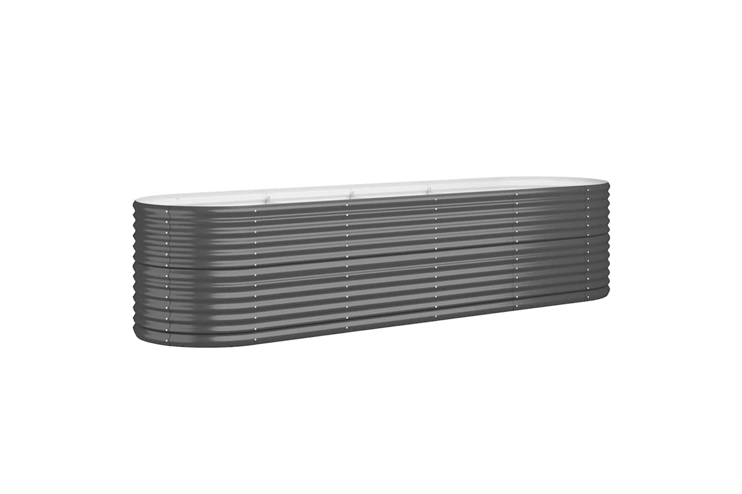 vidaXL 318961 Garden Raised Bed Powder-coated Steel 296x80x68cm Anthracite