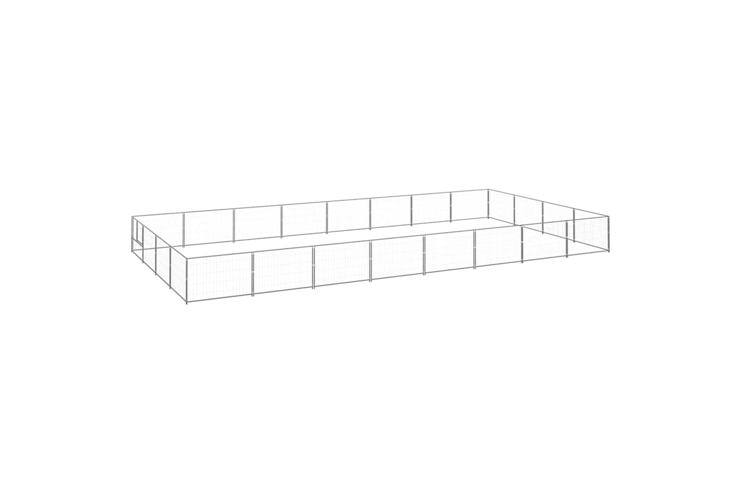 Vidaxl 3082154 Dog Kennel Silver 32 M2 Steel
