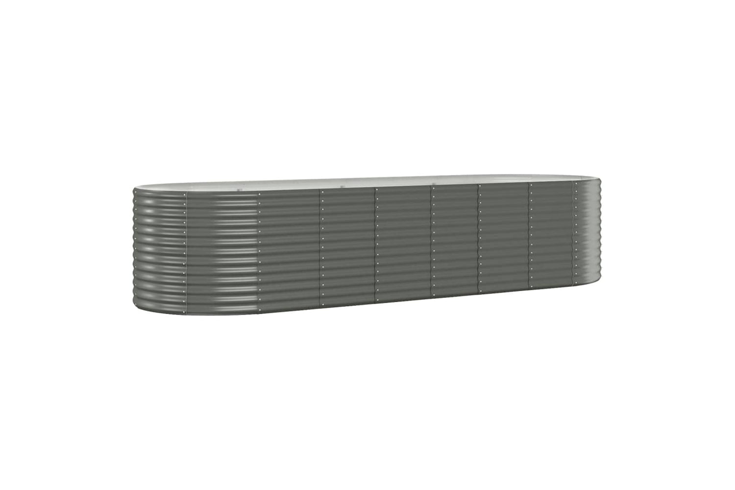 vidaXL 319069 Garden Raised Bed Powder-coated Steel 322x100x68cm Grey